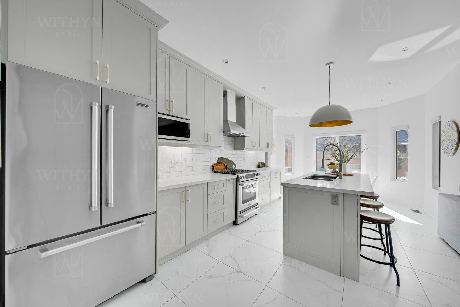 Markham, ON—Residence - kitchen - Interior Design by Kiki Plytas - Withyn Design